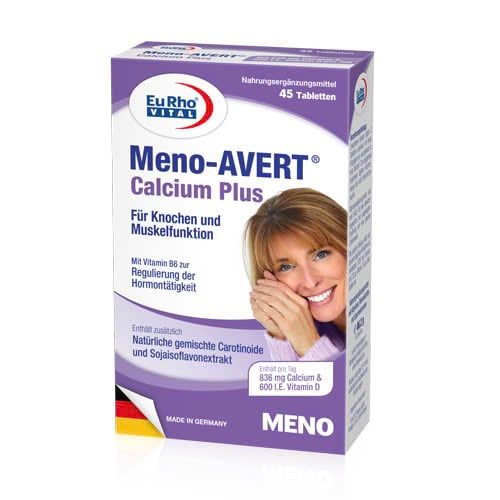 Viên uống Hỗ trợ cân bằng nội tiết tố nữ EuRho® Vital Meno-AVERT® Calcium Plus (30 viên)