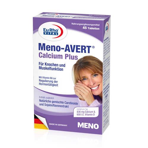 Viên uống Hỗ trợ cân bằng nội tiết tố nữ EuRho® Vital Meno-AVERT® Calcium Plus (30 viên)