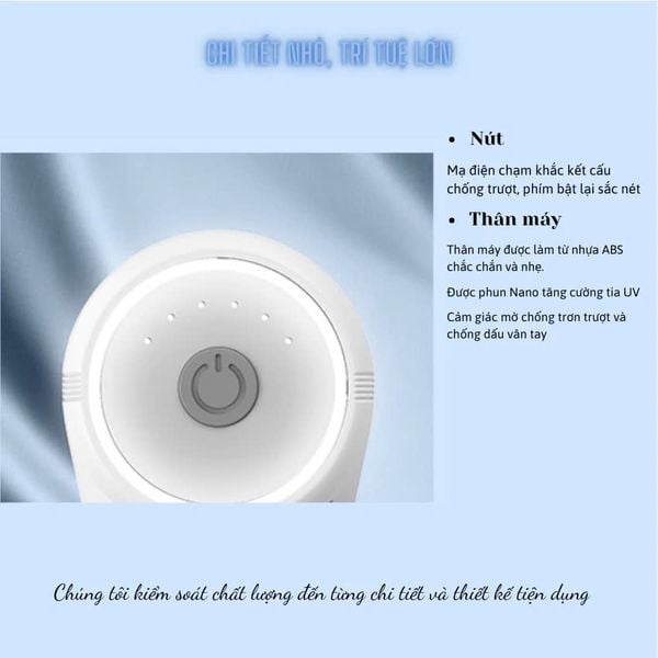 Máy Massage Cầm Tay JOOU MG203 pin siêu bền, 6 tốc độ, 4 đầu thay