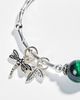 Vòng Tay Mắt Hổ Xanh Charm Chuồn Chuồn