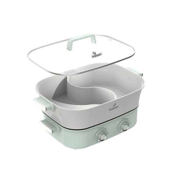 Bếp Nướng Lẩu Hai Ngăn Đa Năng Kalpen 6.5L Công Suất 2200W