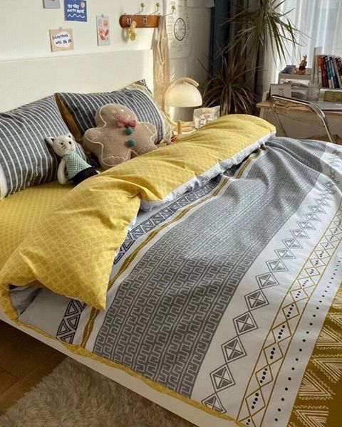 Bộ Drap & Chăn Chần Cotton Lụa 180x200 (4 Món )