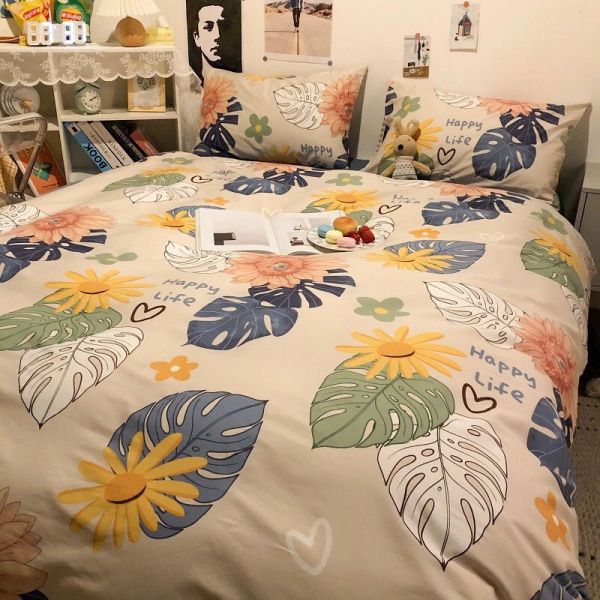 Bộ Drap & Chăn Chần Sweet Love 160x200 (5 Món) (Tặng Khăn Mặt Tenderly) FSL1213