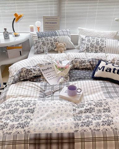 Bộ Drap & Chăn Chần Cotton Lụa 160x200 (4 Món) - 16F4CL017