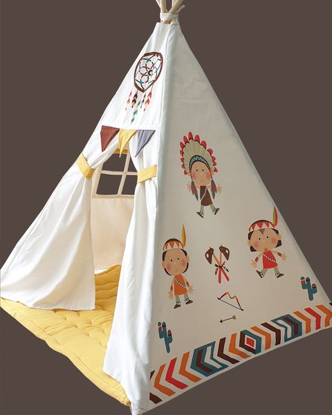 Bộ Lều Vải & Nệm Chần Cotton 150x120