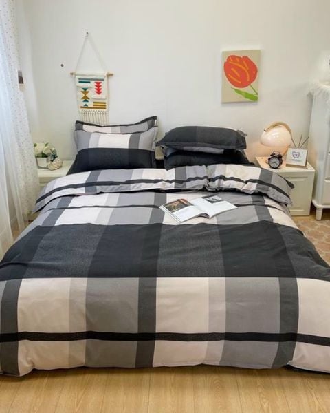 Bộ Drap & Chăn Chần Cotton Printing 160x200 (4 Món) P2014