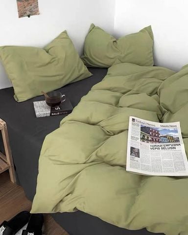 Bộ Drap & Vỏ Chăn Cotton 160x200cm (4 Món) TCN016