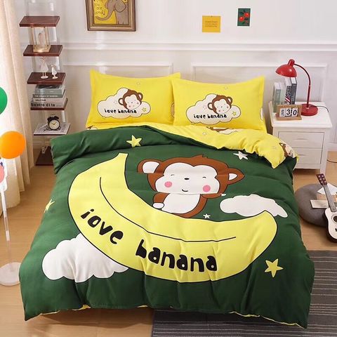 Bộ Drap & Vỏ Chăn Cotton Classic Kid #VCK2009 160x200 (4 Món)