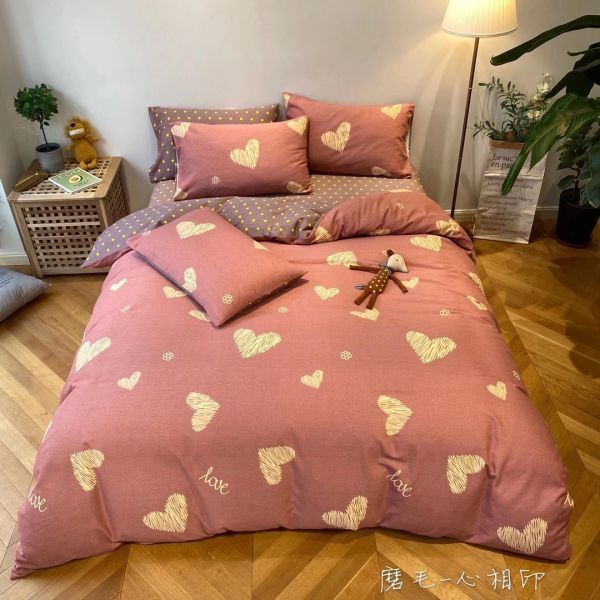 Bộ Drap & Chăn Chần Sweet Love 160x200 (5 Món) (Tặng Khăn Mặt Tenderly) FSL1213