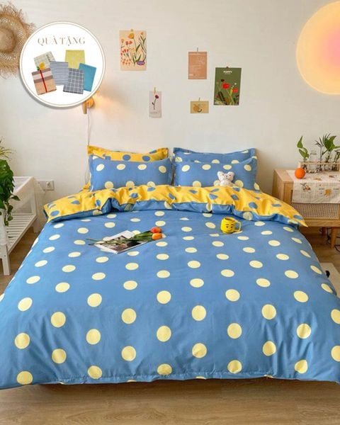 Bộ Drap & Chăn Chần Sweet Love 180x200 (4 Món & Tặng 1 Vỏ Gối Ôm)