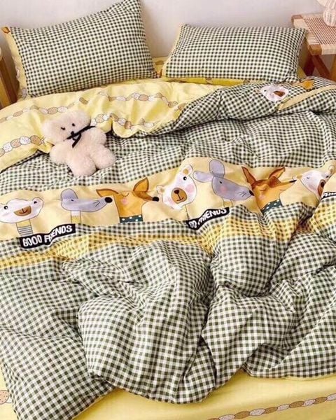 Bộ Drap & Chăn Chần Cotton 180x200 (4 Món) CTO-10