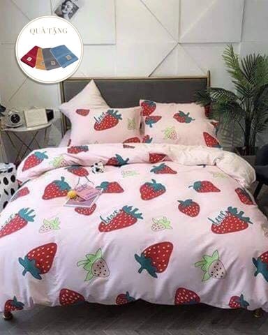 Bộ Drap Phủ & Chăn Chần Cotton L-Organic (4 Món) (Tặng Khăn Mặt)