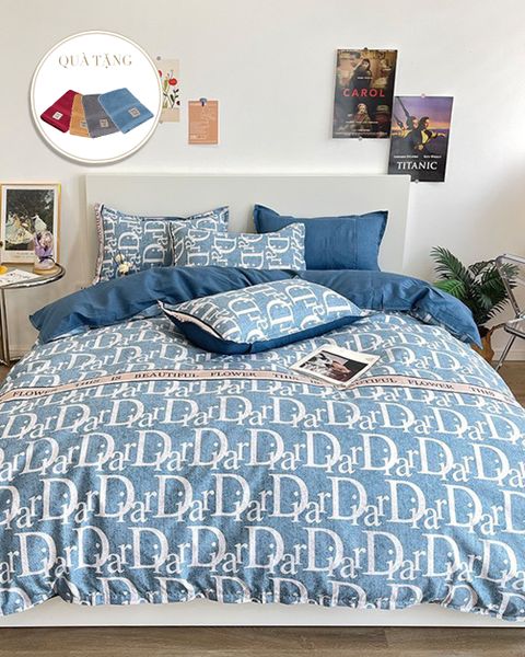 Bộ Drap & Chăn Chần Sweet Love 160x200 (5 Món) (Tặng Khăn Mặt Tenderly) FSL1213