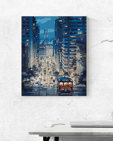 Tranh Sơn Dầu Số Hóa Tự Tô New York City