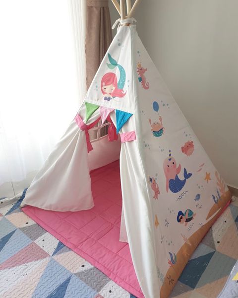 Bộ Lều Vải & Nệm Chần Cotton 150x120