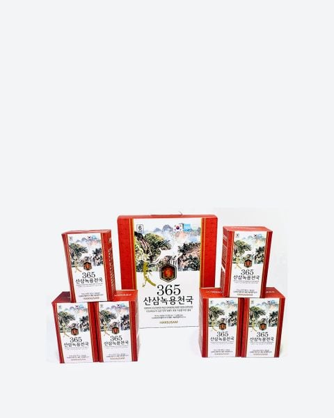 Nước Chiết Xuất Nhung Hươu Hồng Sâm Núi 365 Korean Cultured Wild Ginseng Root Deer Antlers