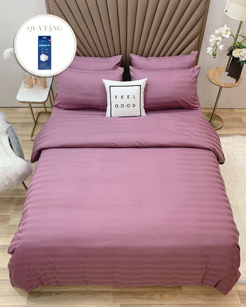 Bộ Drap & Chăn Chần Cotton F-Monochrome 160x200 (4 Món) (Tặng 1 Hộp Khẩu Trang)