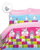 Bộ Drap & Chăn Chần Cotton Rich Cheerful 180x200 (6 Món