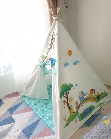 Bộ Lều Vải & Nệm Chần Cotton 150x120