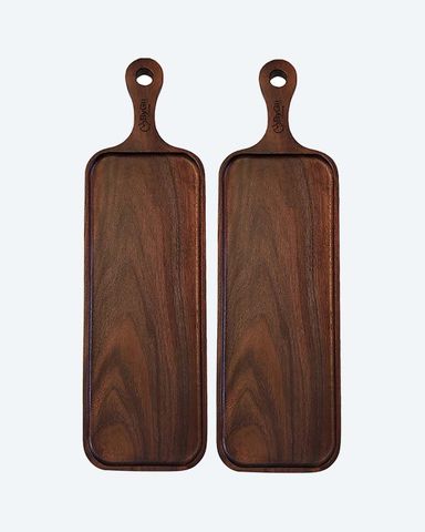 Combo 2 Khay Go Oc Cho Chu Nhat Da Nang Bygu 015N*2 Size 40X15