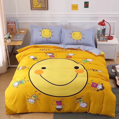 Bộ Drap & Vỏ Chăn Cotton Classic Kid 160x200 (4 Món)