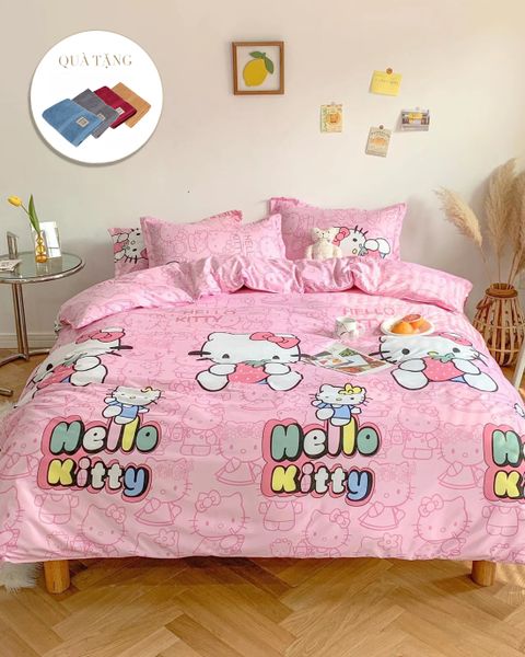 Bộ Drap & Chăn Chần Sweet Love 160x200 (5 Món) (Tặng Khăn Mặt Tenderly) FSL1213