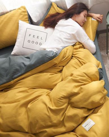 Bộ Drap & Chăn Chần Cotton T-Monochrome 160x200 (5 Món) T9