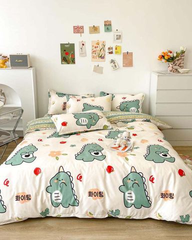 Bộ Chăn Ga Cotton 160X200 (5 Mon) PLP028