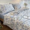 Bộ Drap & Vỏ Chăn Cotton Lụa 160x200 (4 Món) Tặng Ruột Chăn Cao Cấp