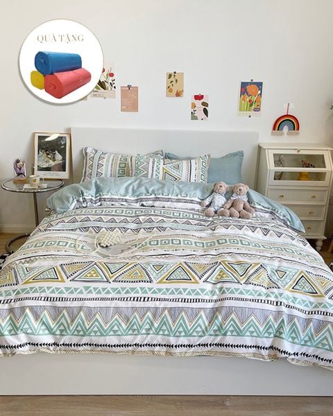 Bộ Drap & Chăn Chần EDLR 180x200 (5 Món) (Tặng 3 Cuộn Túi Rác EIG) EDLP17