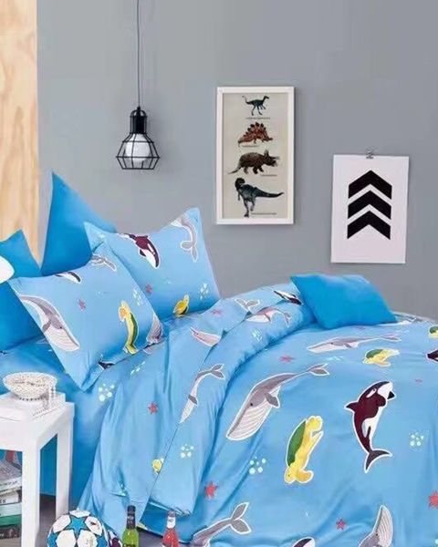 YKDC16 - Bộ Drap & Chăn Cotton 160X200 (5 Món) (Thêm Bé Little