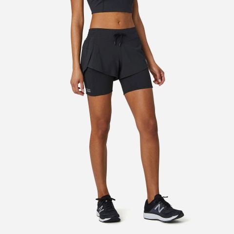 Quần Short Nữ Impact Run 2 In 1 Black