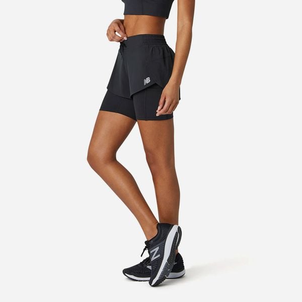 Quần Short Nữ Impact Run 2 In 1 Black