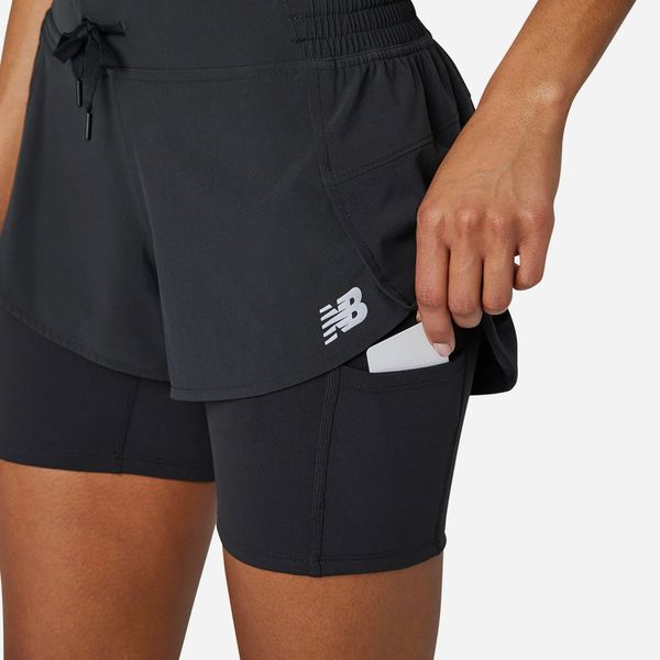 Quần Short Nữ Impact Run 2 In 1 Black