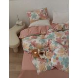 Bộ Drap & Chăn Chần Cotton Lụa 160x200 (4 Món) (Tặng Bình Nước 90ml)