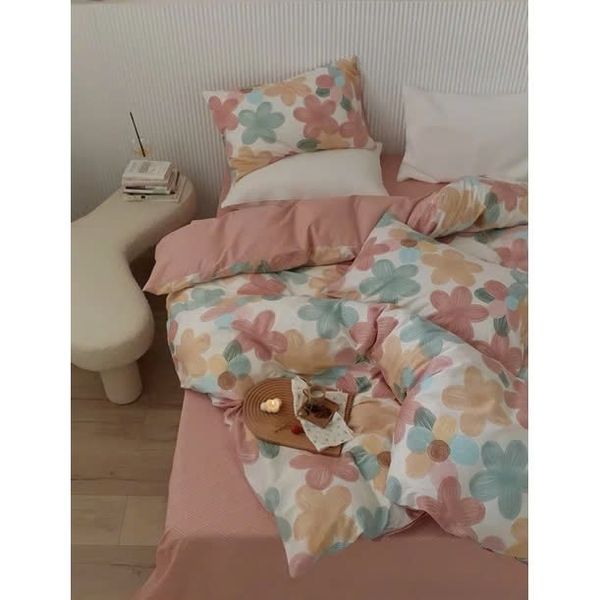 Bộ Drap & Chăn Chần Cotton Lụa 160x200 (4 Món)