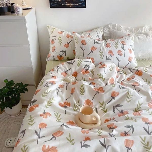 Bộ Drap & Chăn Chần Cotton Lụa 160x200 (4 Món)