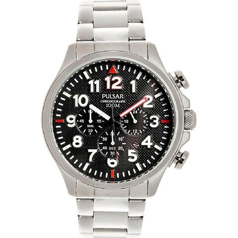 Đồng Hồ Nam Dây Thép Không Gỉ Pulsar PT3319X1 - Bạc (48mm)