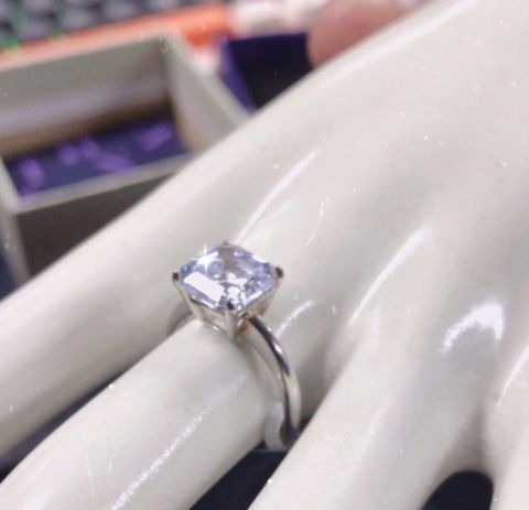 Nhẫn Nữ Kya Jewel Đá CZ Lớn Nổi Bật (BẠC, FREESIZE) R70