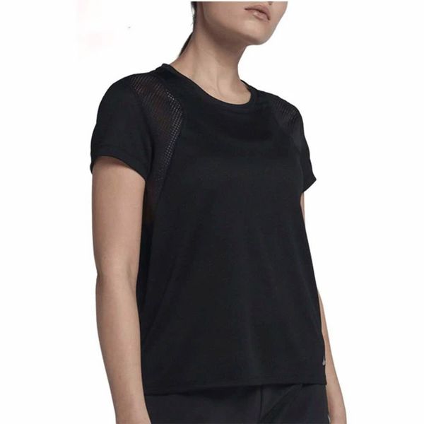 Áo Phông - Áo thun Chạy Nữ Nike As W Nk Run Top Ss 890354-010 SIZE M