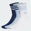 Tất thể thao Adidas Mid Cut Crew Socks 3 Pairs Wonder Blue / Night Indigo / White