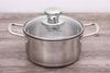 Nồi inox 3 đáy nắp kiếng 16 cm Smartcook SM2400MN