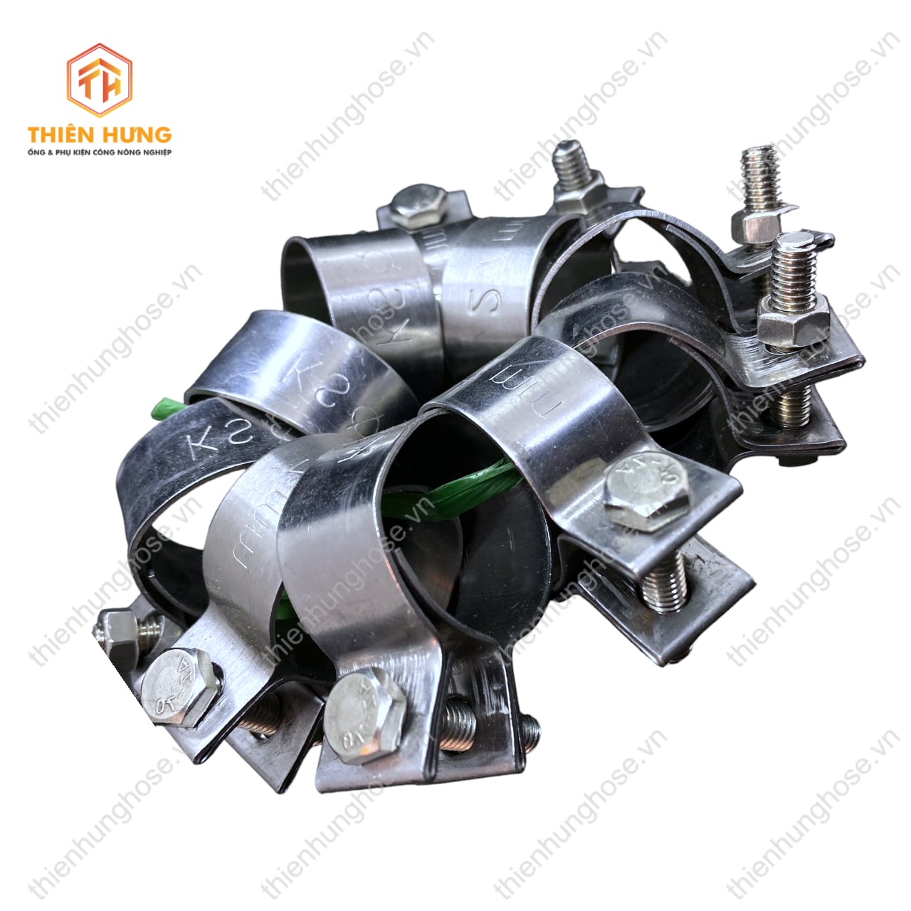Cổ Dê Bảng Xiết Ống - Đai Xiết Bù Lon INOX 201