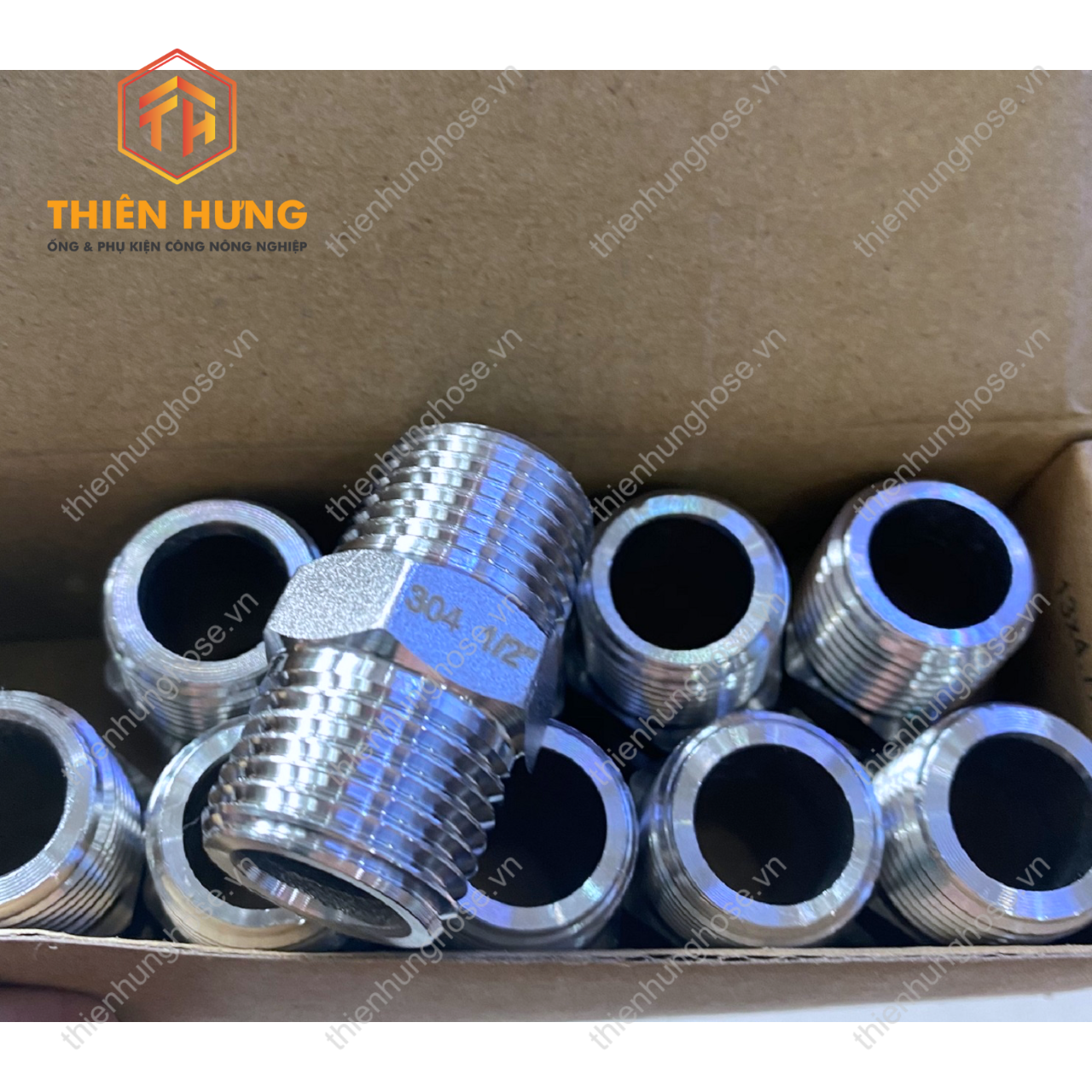 Kép Nối Ren Ngoài INOX 304 [ ren 13mm ~ 60mm ]