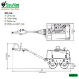 Xe lu dắt tay 695Kg Meiwa MSR7M Nhật Bản