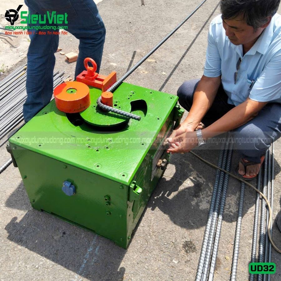 (Cũ) Máy uốn sắt phi 32 UD32 Hàn Quốc (Điện 220v, Dân dụng)