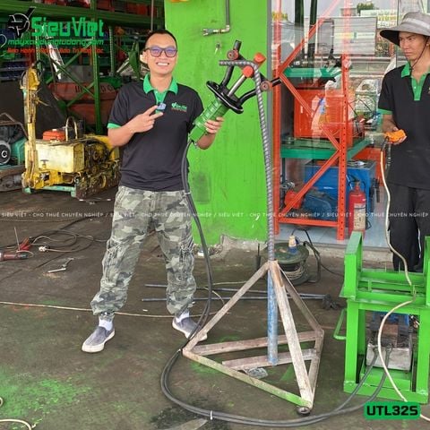 (Cũ) Máy uốn sắt cầm tay phi 16-28 UTL32S Nhật Bản - Điện 220V, 1 Pha