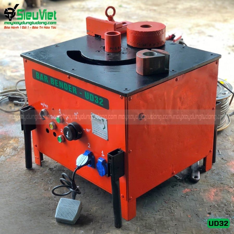 (Cũ) Máy uốn sắt phi 32 UD32 Hàn Quốc (Điện 220v, Dân dụng)