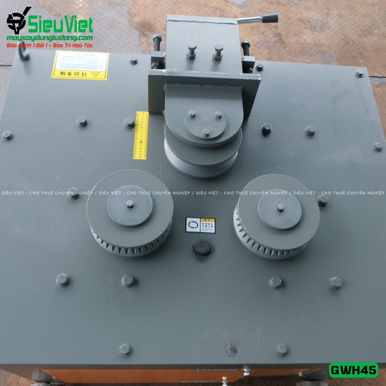 Máy uốn tròn sắt xây dựng phi 16-40 GWH45 - Điện 380v, 3 Pha