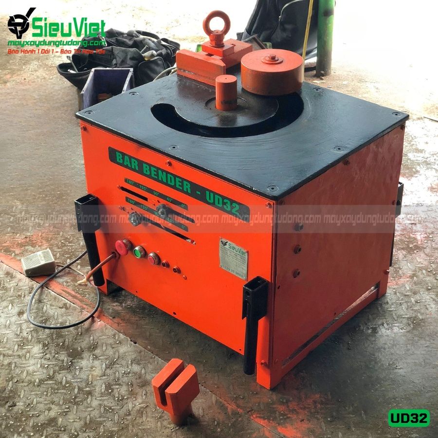 (Cũ) Máy uốn sắt phi 32 UD32 Hàn Quốc (Điện 220v, Dân dụng)